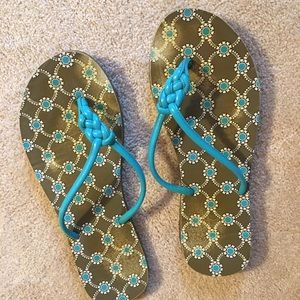 Vera Bradley Flip Flops Size 9-10